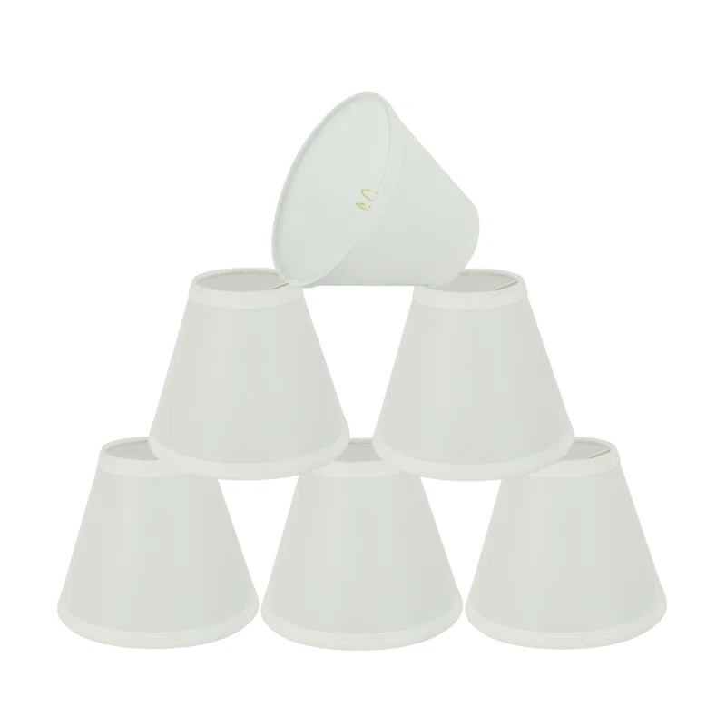 Red Barrel Studio® 5'' H Linen Empire Lamp Shade (Set of 6)