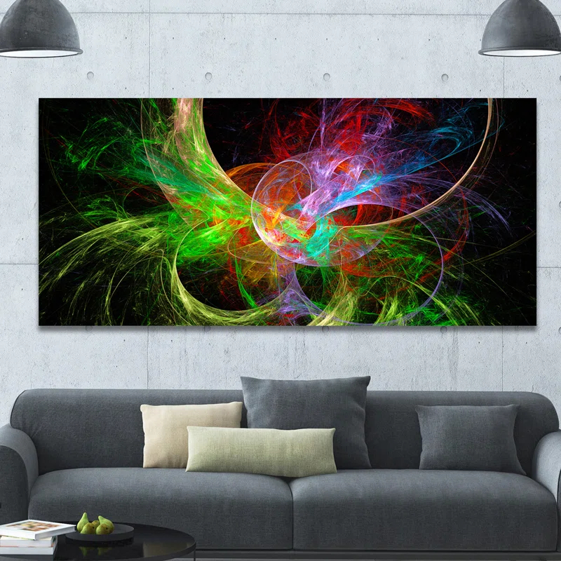 Design Art " Multi-Color Fractal Abstract Design "