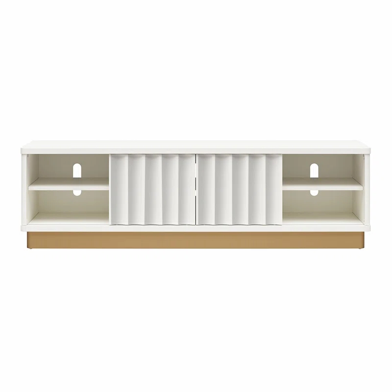 Rene Modern Scalloped TV Stand for TVs up to 65"