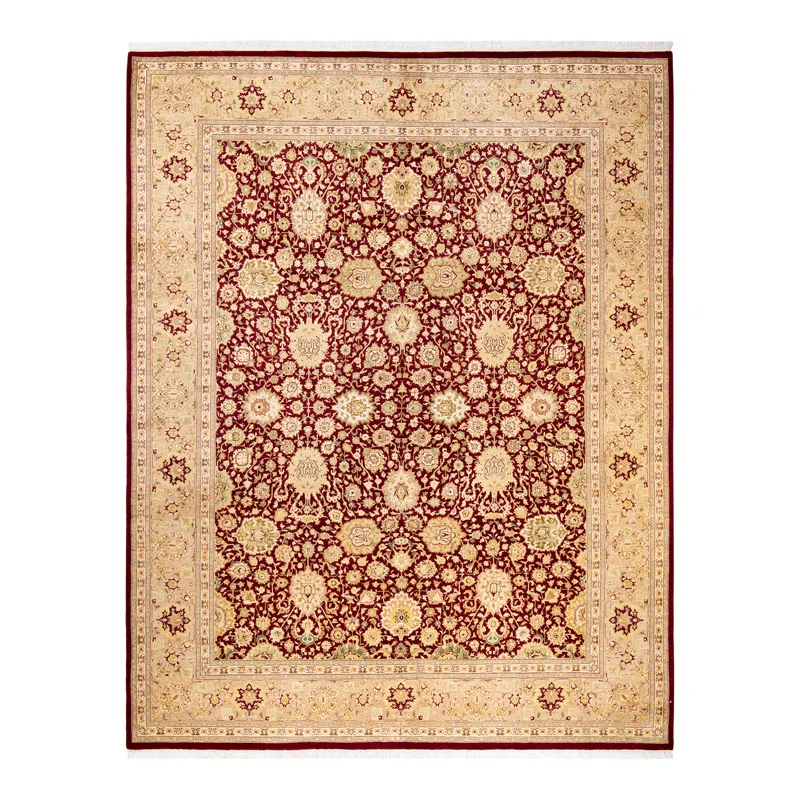 Veleria One-of-a-Kind 8' 1" X 10' 2" 2010s Wool Area Rug in Red