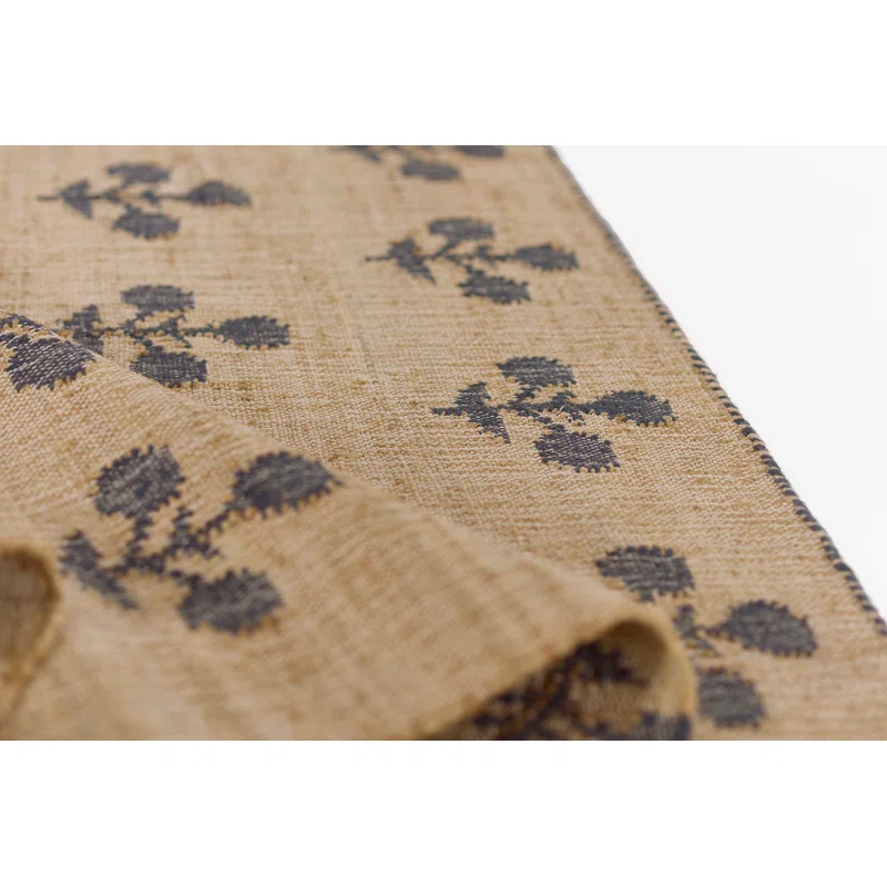 Erin Gates by Momeni Erin Gates by Momeni Orchard Bloom Blue Hand Woven Wool and Jute Area Rug