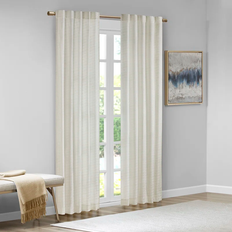 510 Design Colt Room Darkening Poly Velvet Rod Pocket/Back Tab Curtain Panel Pair (Set of 2)