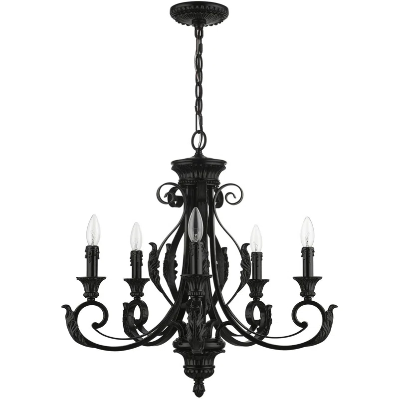 Bloomsbury Market Amillia 5 - Light Dimmable Classic / Traditional Chandelier