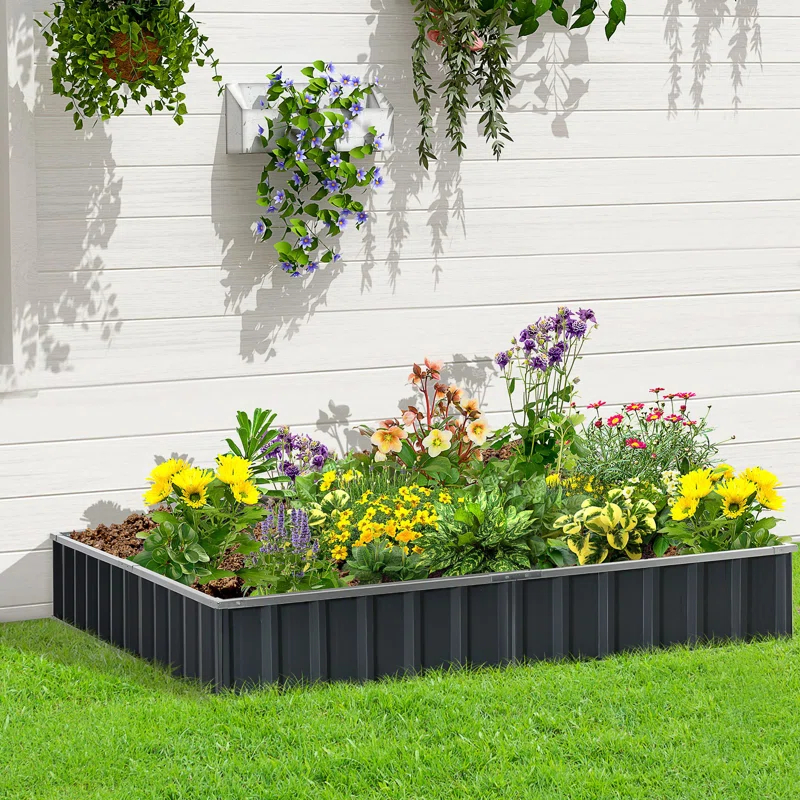 Outsunny Metal Planter Box