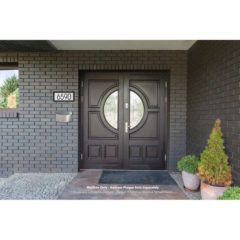 PRO-DF Stainless Steel Wall Mounted Mailbox