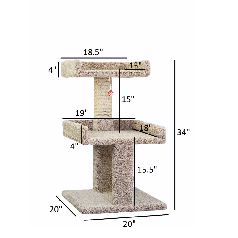 34'' H Cat Tree