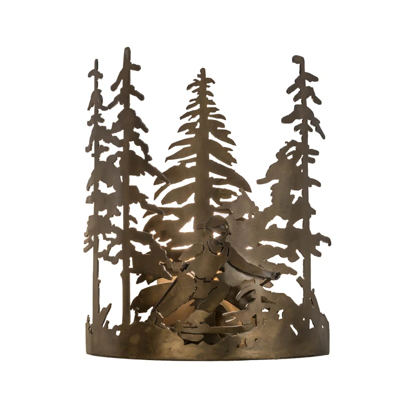 Meyda Lighting Rustic Lodge Flush Mounted Sconce