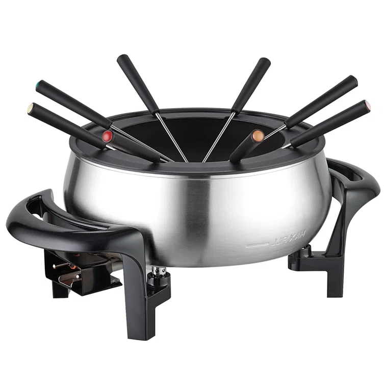Vevor 3 qt. Stainless Steel Fondue Set & Reviews | Wayfair