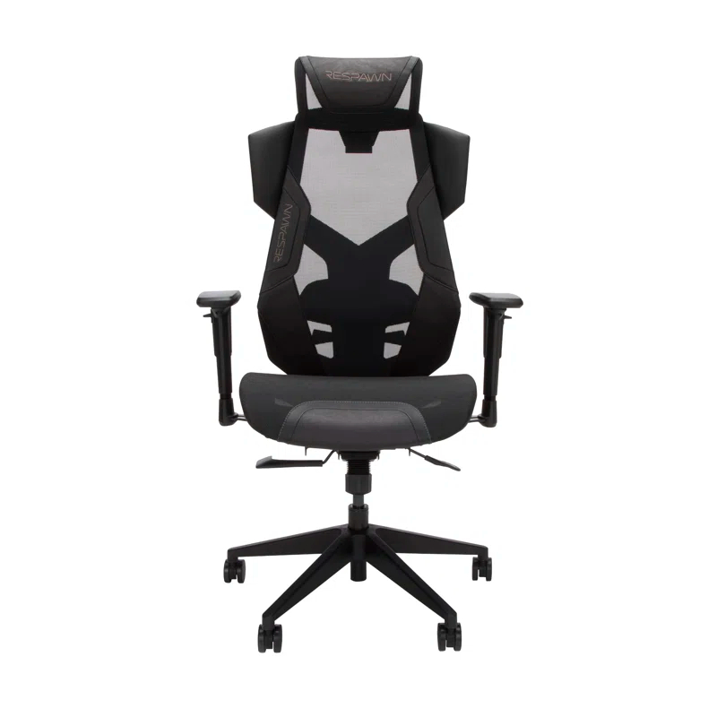 Respawn RESPAWN FLEXX Mesh Gaming Chair With Lumbar Support, Ergonomic Gaming Chair with Recline/Tilt Tension Controls, Adjustable Arms, 300lb Max Weight With Wheels for Computer/Desk/Office