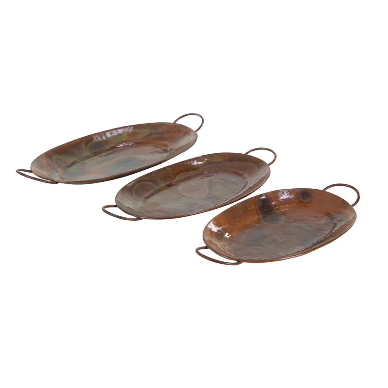 Gracie Oaks Crites Metal Tray