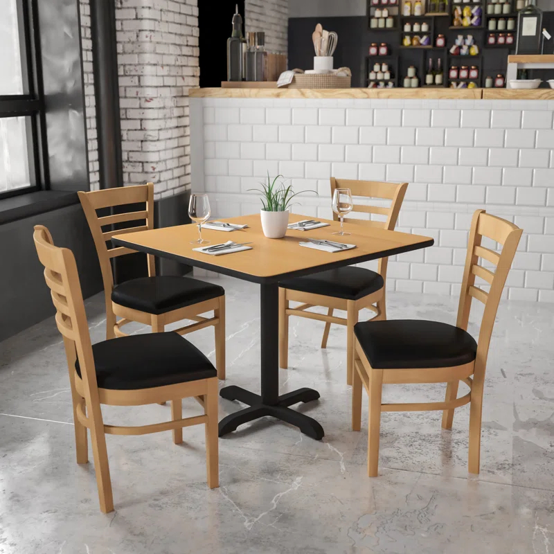 Red Barrel Studio® Ladder Back Wooden Restaurant Chair