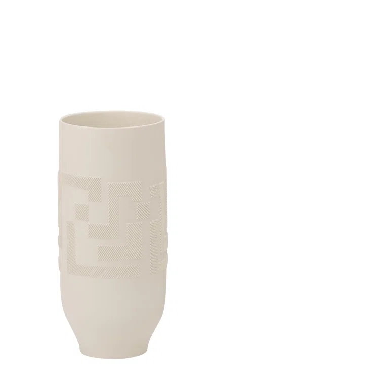 Global Views Chaco Vase-Matte White