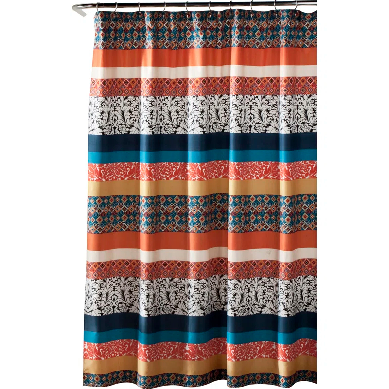 Lush Decor Boho Stripe Striped Shower Curtain