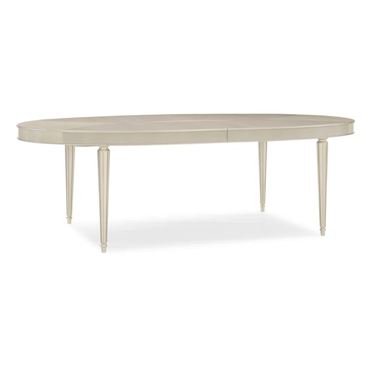 Caracole Classic Maple Oval Metal Base Dining Table