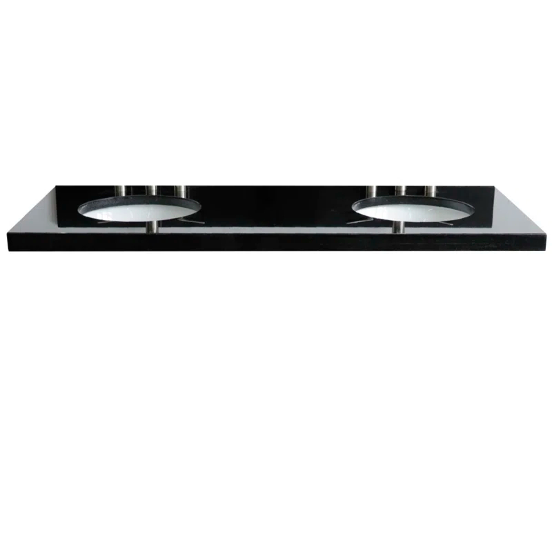 Bellaterra Home 61'' Double Bathroom Vanity Top with Sink