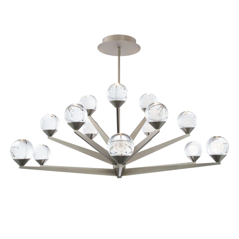 Double Bubble 15 - Light Dimmable LED Sputnik Sphere Chandelier