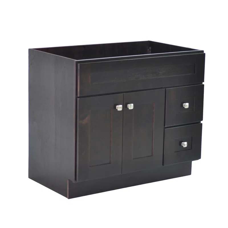 Design House Brookings 36 Inch Bathroom Vanity, Ready to Assemble, Solid Wood, Sherwin Williams – Design House, 587097