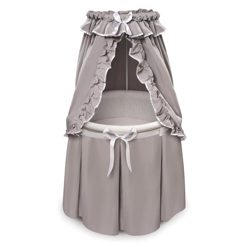 Harriet Bee Deford Bassinet with Bedding with Mattress and Stand