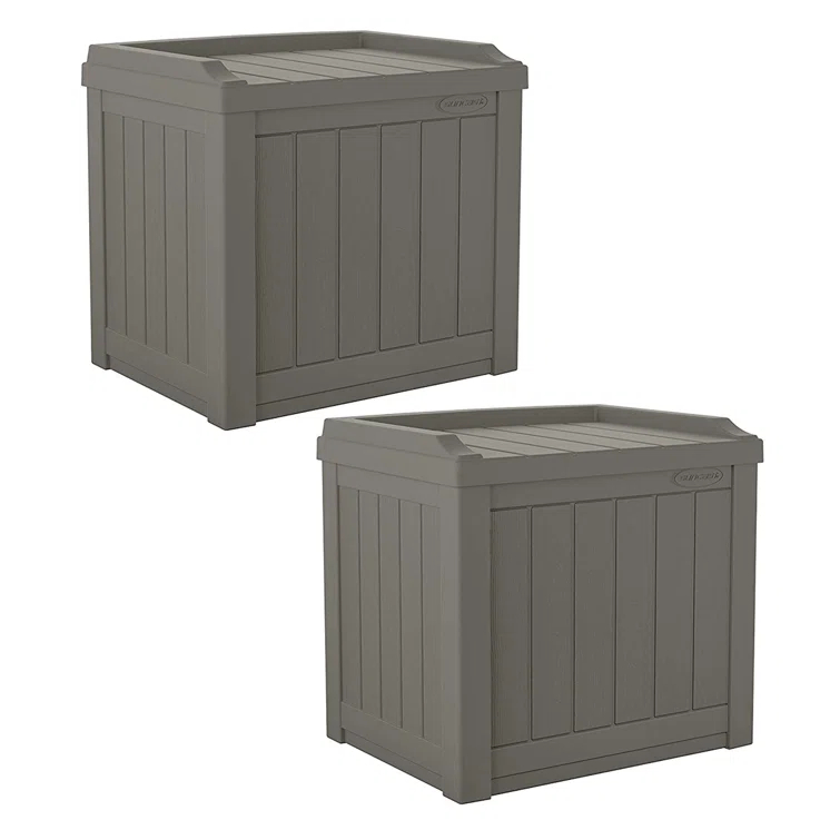Suncast Suncast 22 Gallon Water Resistant Deck Box with Storage Seat