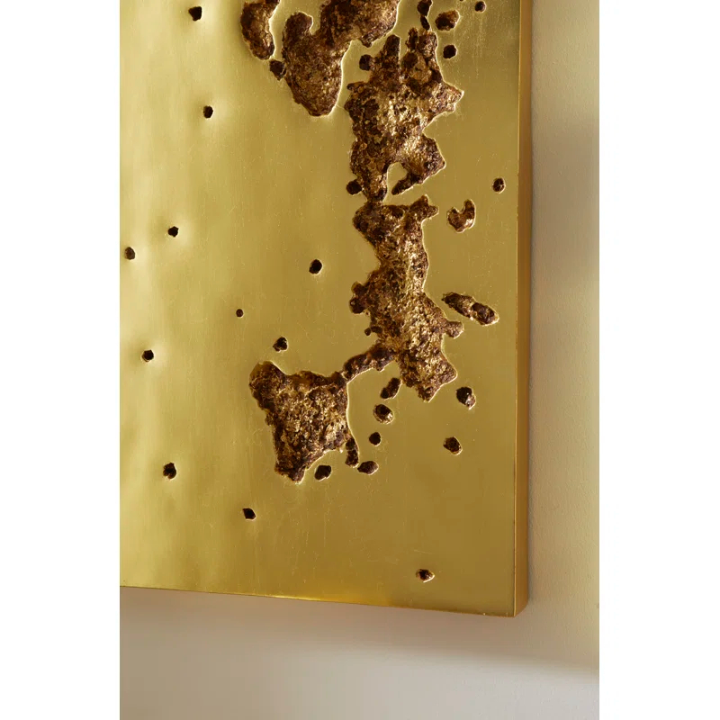 Phillips Collection Splotch Wall Art, Rectangle, Gold Leaf