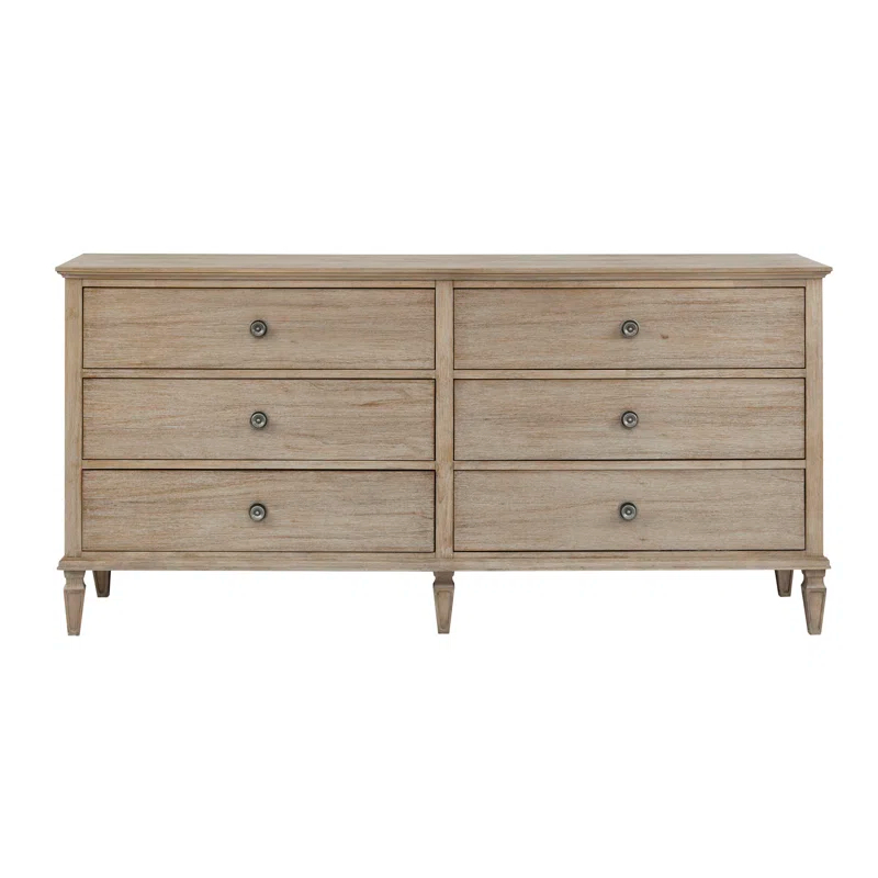 Birch Lane™ Garland 6-Drawer Double Wide Wood Dresser
