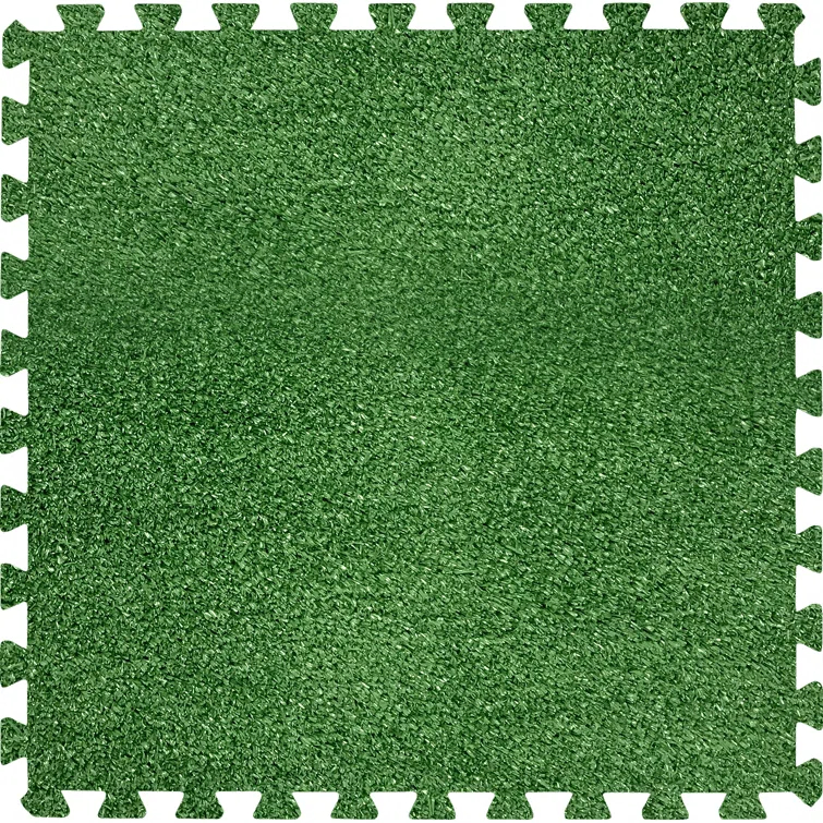 Sorbus Sorbus Interlocking Floor Mat Grass (Set of 12)