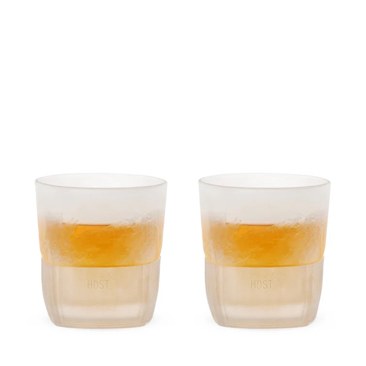 Glass Whiskey FREEZE Cooling Cup (Set of 2)