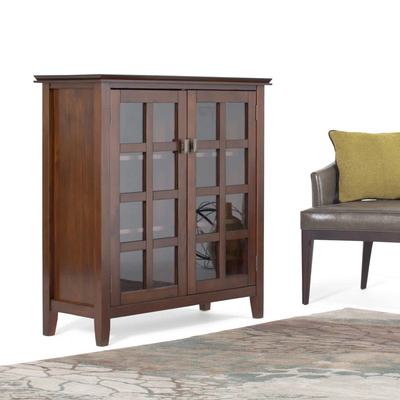Simpli Home Artisan SOLID WOOD Medium Storage Cabinet