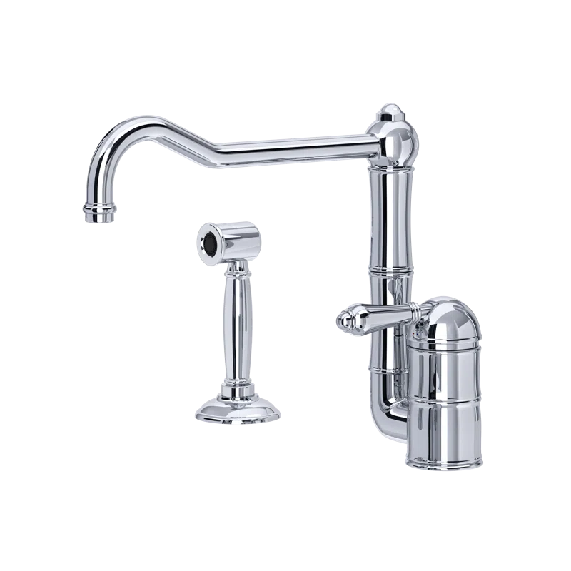Acqui Extended Spout Kitchen Faucet With Side Spray