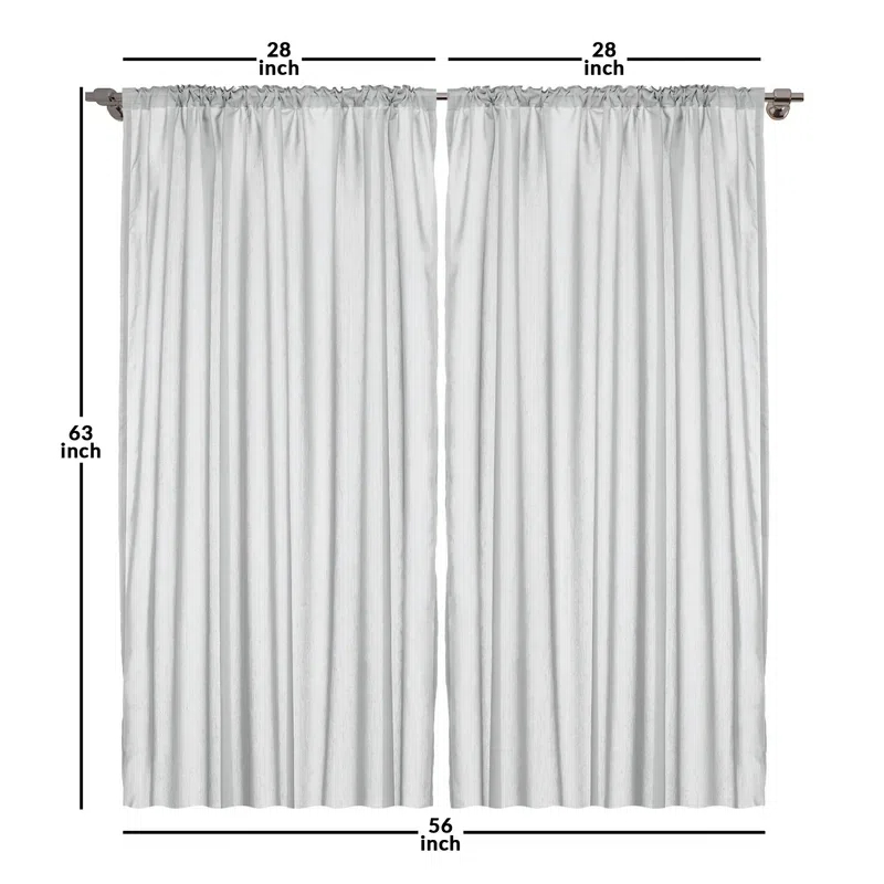 Polka Dots Semi-Sheer Rod Pocket Sliding Panel (Set of 2)