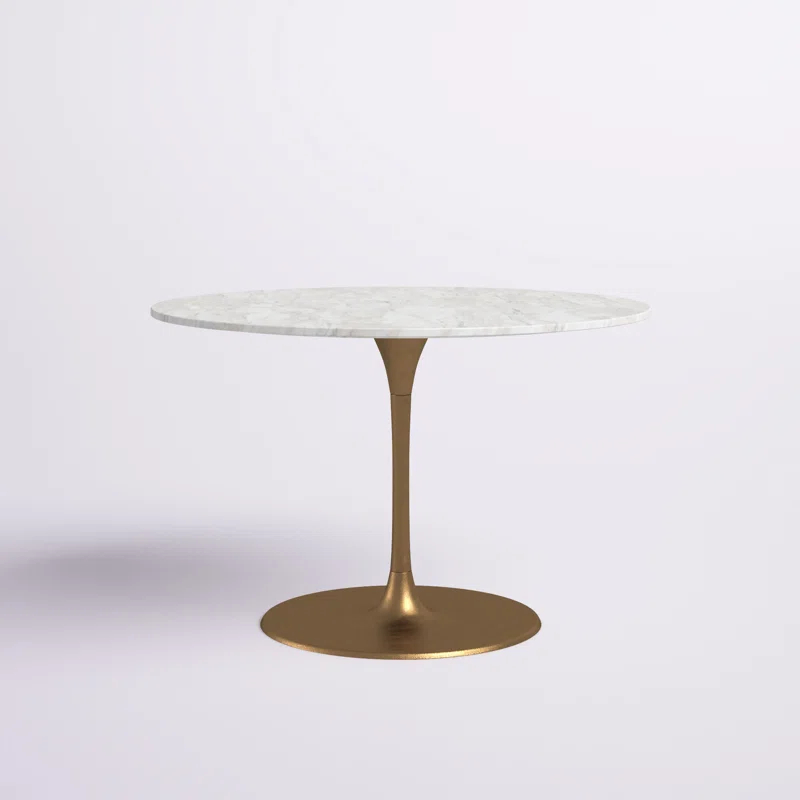 Zuo Hospitality Round Marble Top Dining Table