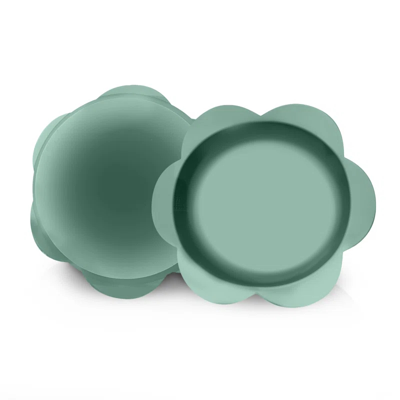Precious Tails P.t. Supply Co. Small Flower-shaped Silicone Pet Bowl With Non-slip Suction Base