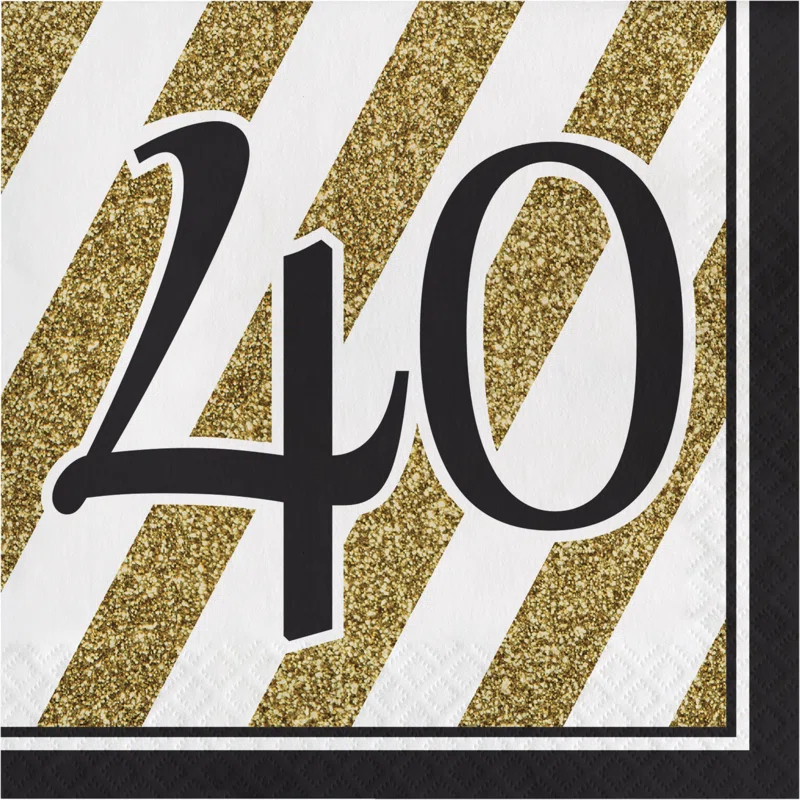 Creative Converting Disposable Birthday Dinner Napkins (Set of 48)
