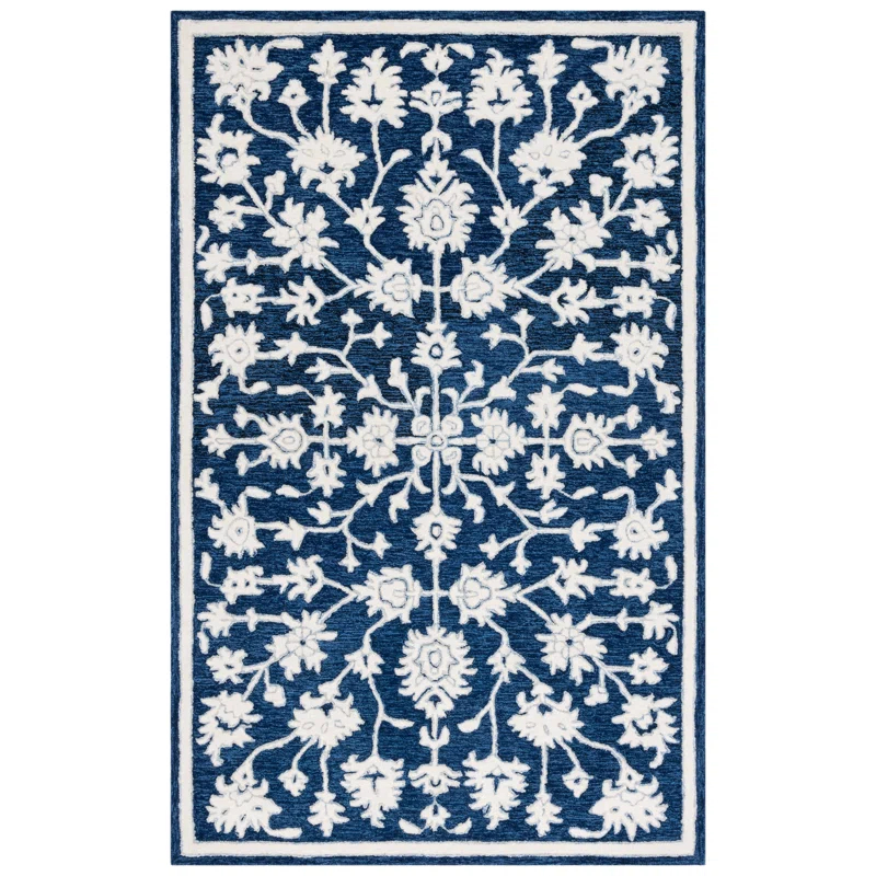 Ebony Hand Tufted Wool Pile Oriental Rug