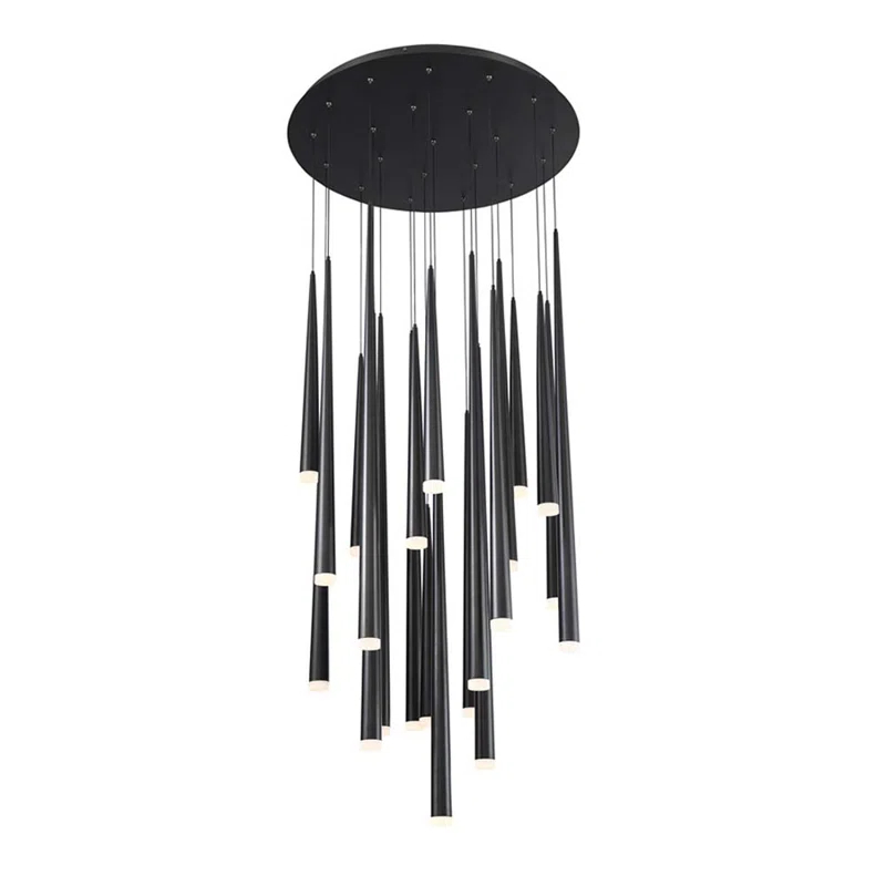 Cascade 21 - Light Polished Nickel LED Cluster Pendant