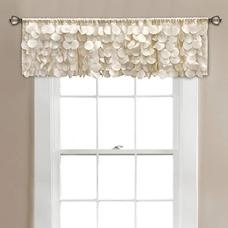 Lush Decor Gigi Scalloped Window Valance