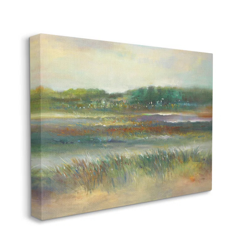 Stupell Industries " Calming Countryside Scenery Field " by K. Nari Painting Print