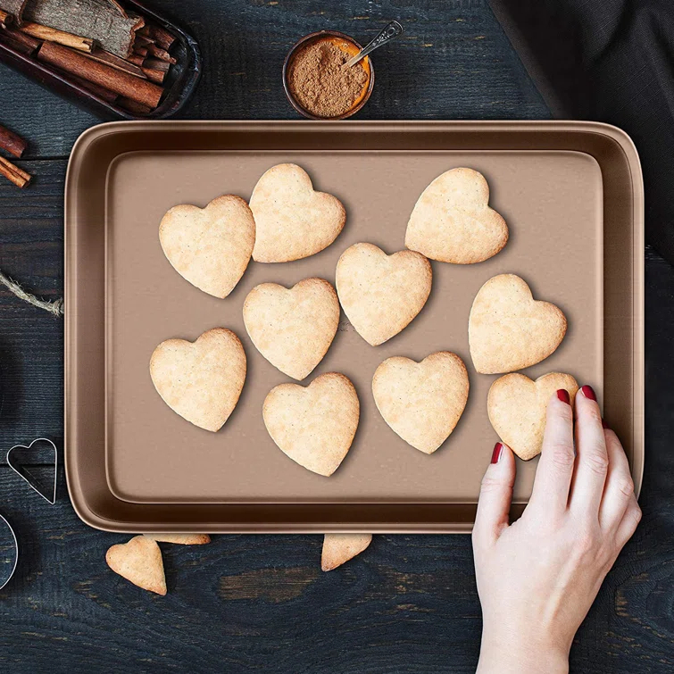 NutriChef NutriChef Non-Stick Steel 2 Piece Baking Sheet Set