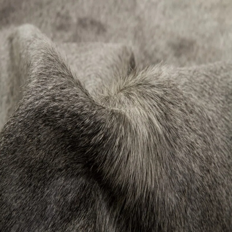 Millwood Pines Colfax Home Decor Geneva Cowhide Rug Grey 6'X7'