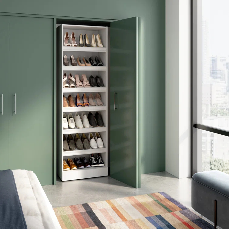 Bestar Florence 25W X 16D Modular Shoe Shelf Closet System Tower
