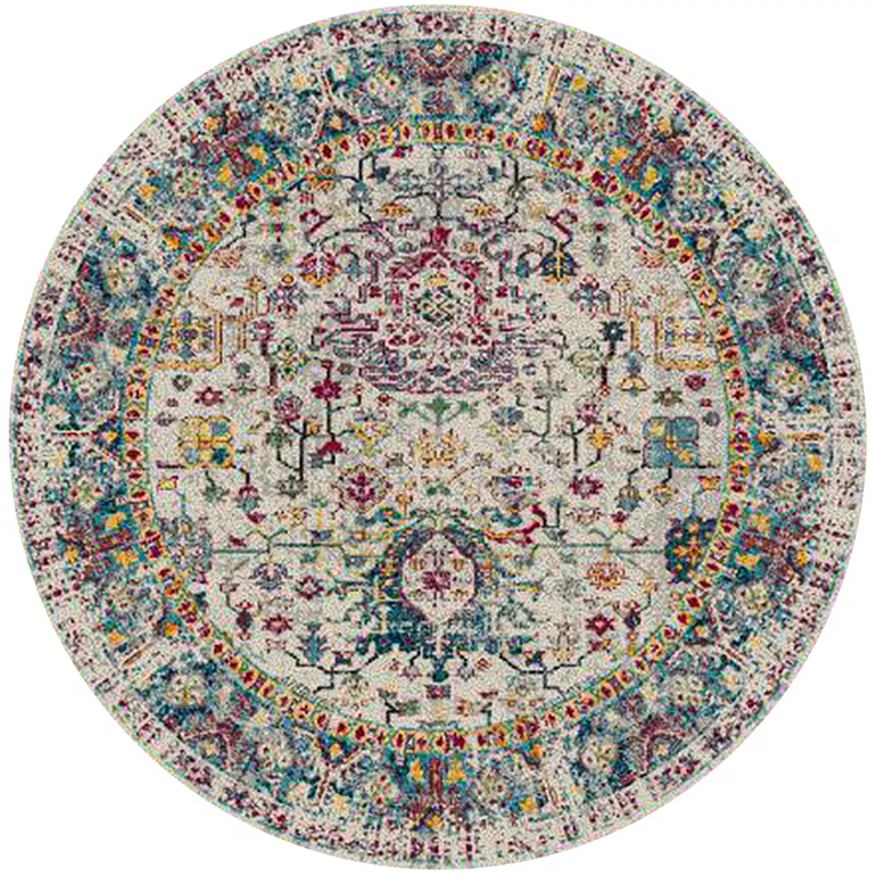 AMER Rugs Alyssa Transitional Bordered Durable Performance Multicolor Area Rug & Reviews | Wayfair