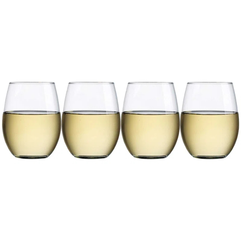 Home Essentials and Beyond 15oz. Wine Glass Set (Set of 4)