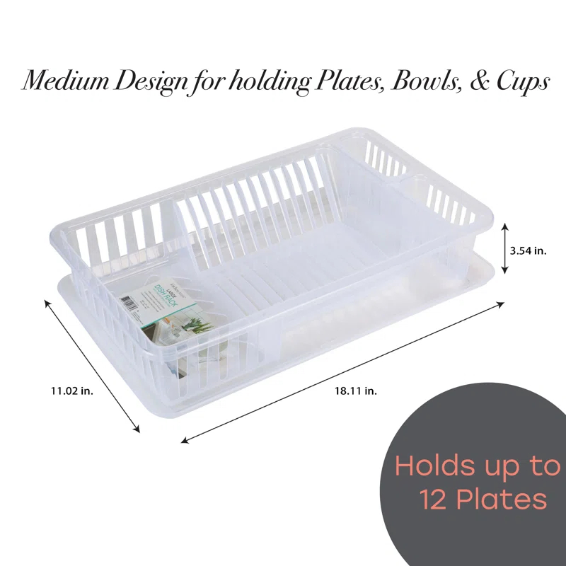 Kitchen Details Plastic In Sink Dish Rack