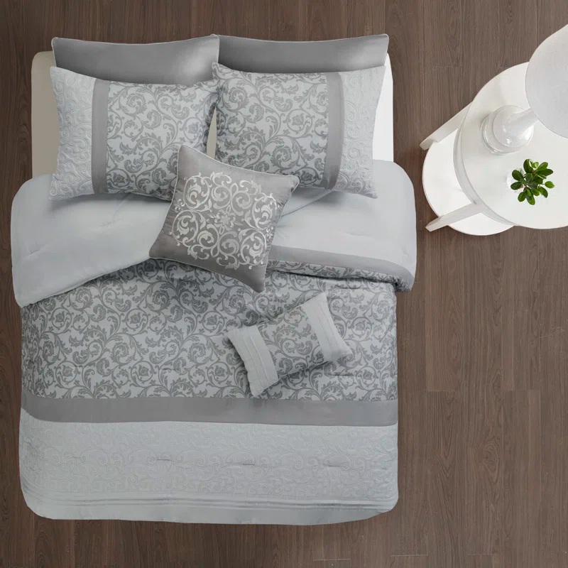 510 Design Ramsey Embroidered 8 Piece Comforter Set
