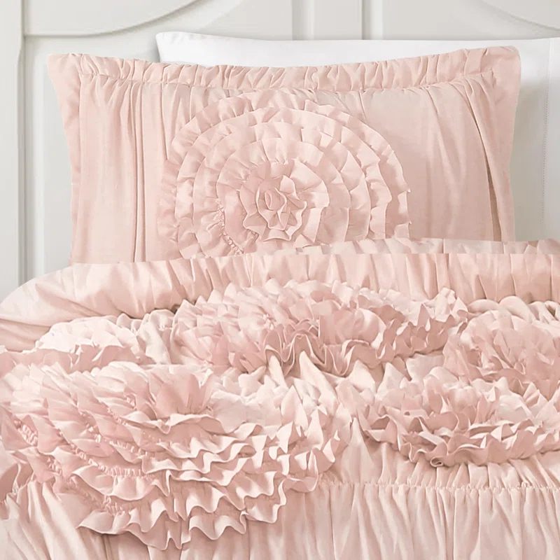 Lush Decor Serena Microfiber Traditional Comforter Set