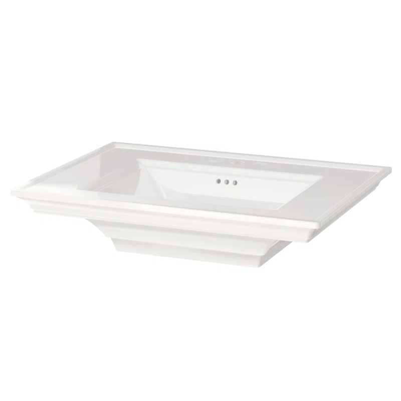 American Standard Town 22.5'' White Ceramic Rectangular Bathroom Sink with Overflow