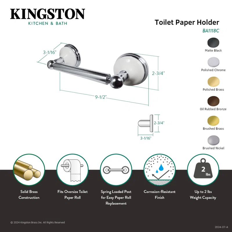 Kingston Brass Victorian Toilet Paper Holder