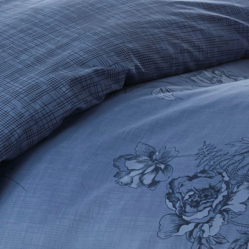 Harmony Collection Microfiber Reversible Duvet Cover Set