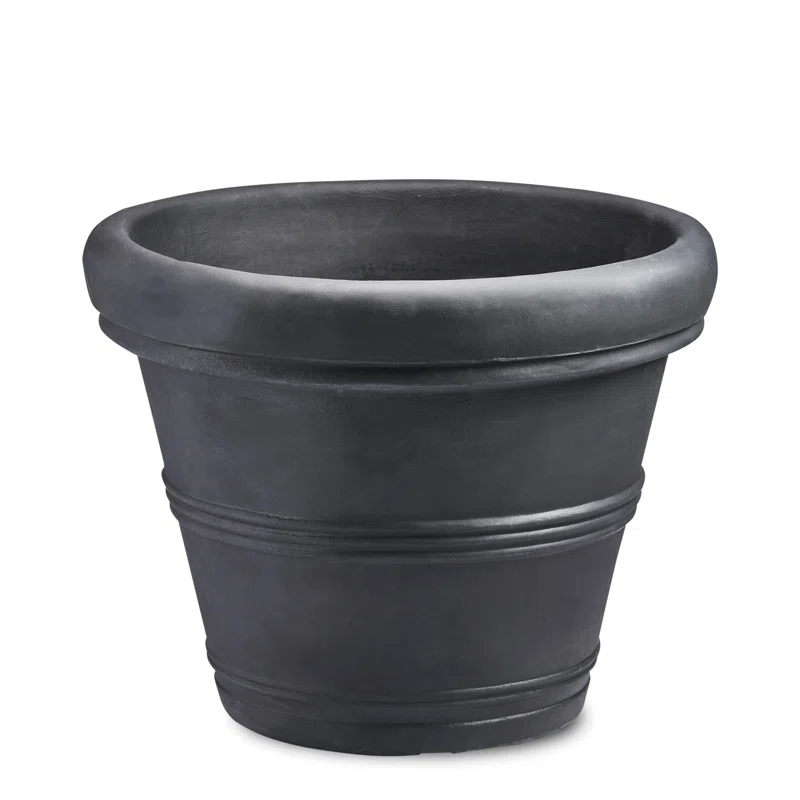Crescent Garden Rolled-Rim Planter Pot