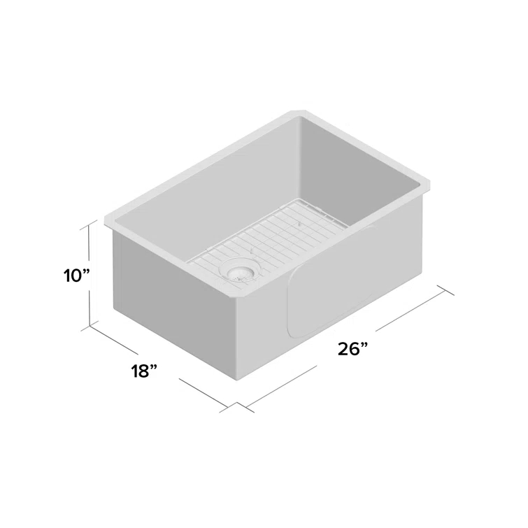KRAUS Standart PRO™ Undermount 16 Gauge Stainless Steel Kitchen Sink